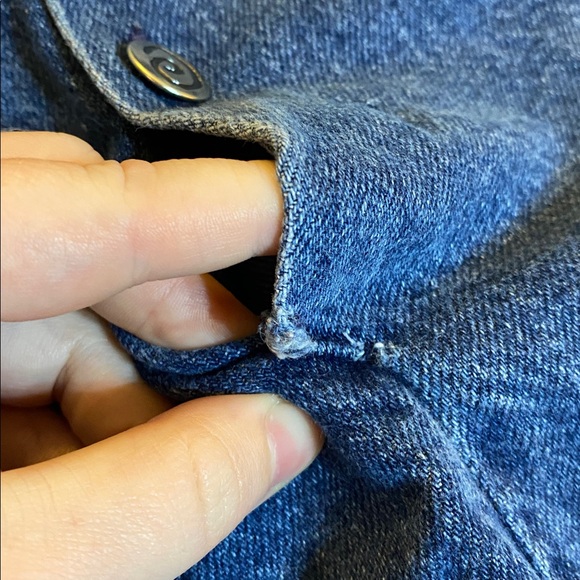 Bundle Lot of 2 Vintage Toddler Kids Denim Overall Rompers - Picture 9 of 11